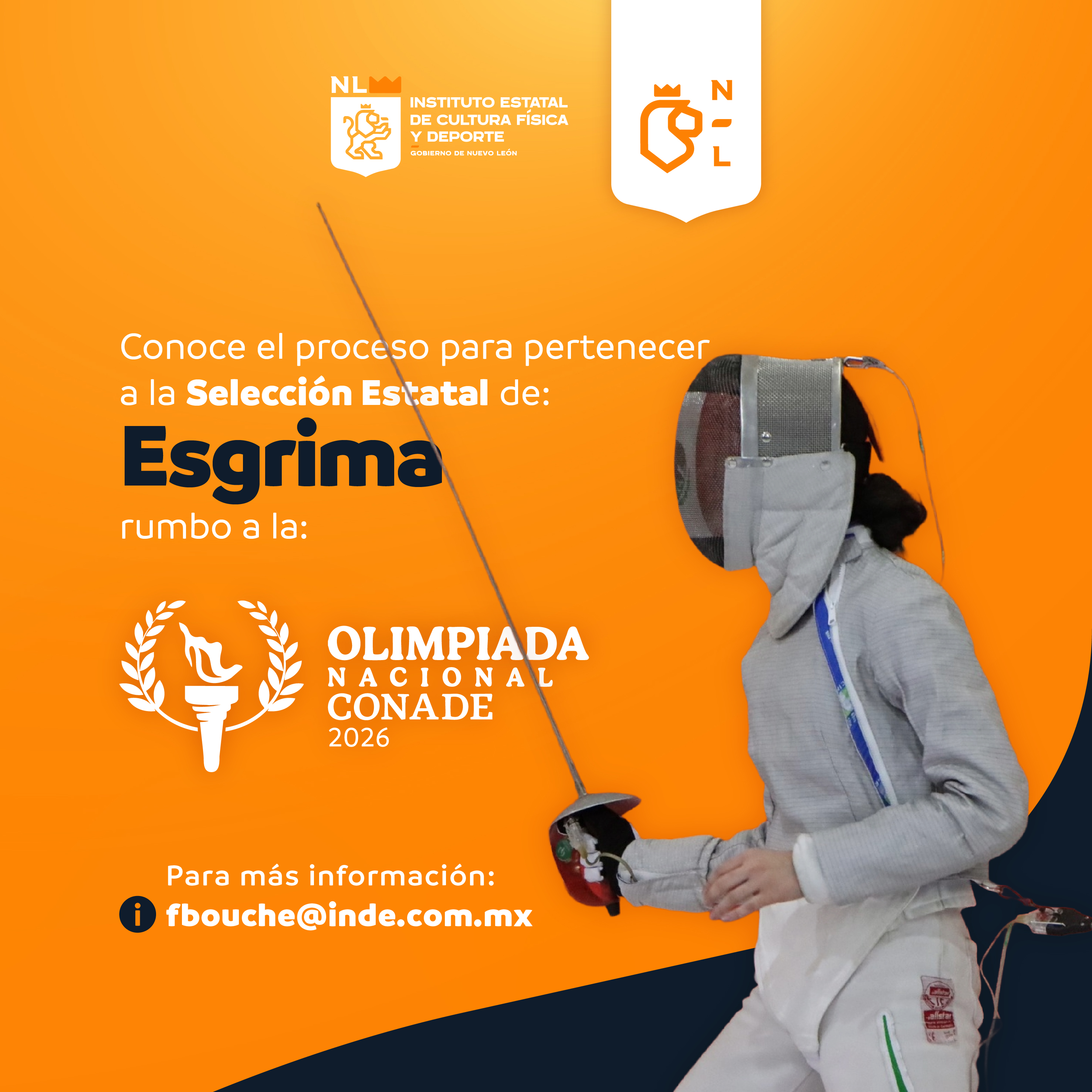Proceso para pertenecer a la Selección Estatal de Esgrima rumbo a la Olimpiada Nacional CONADE 2026