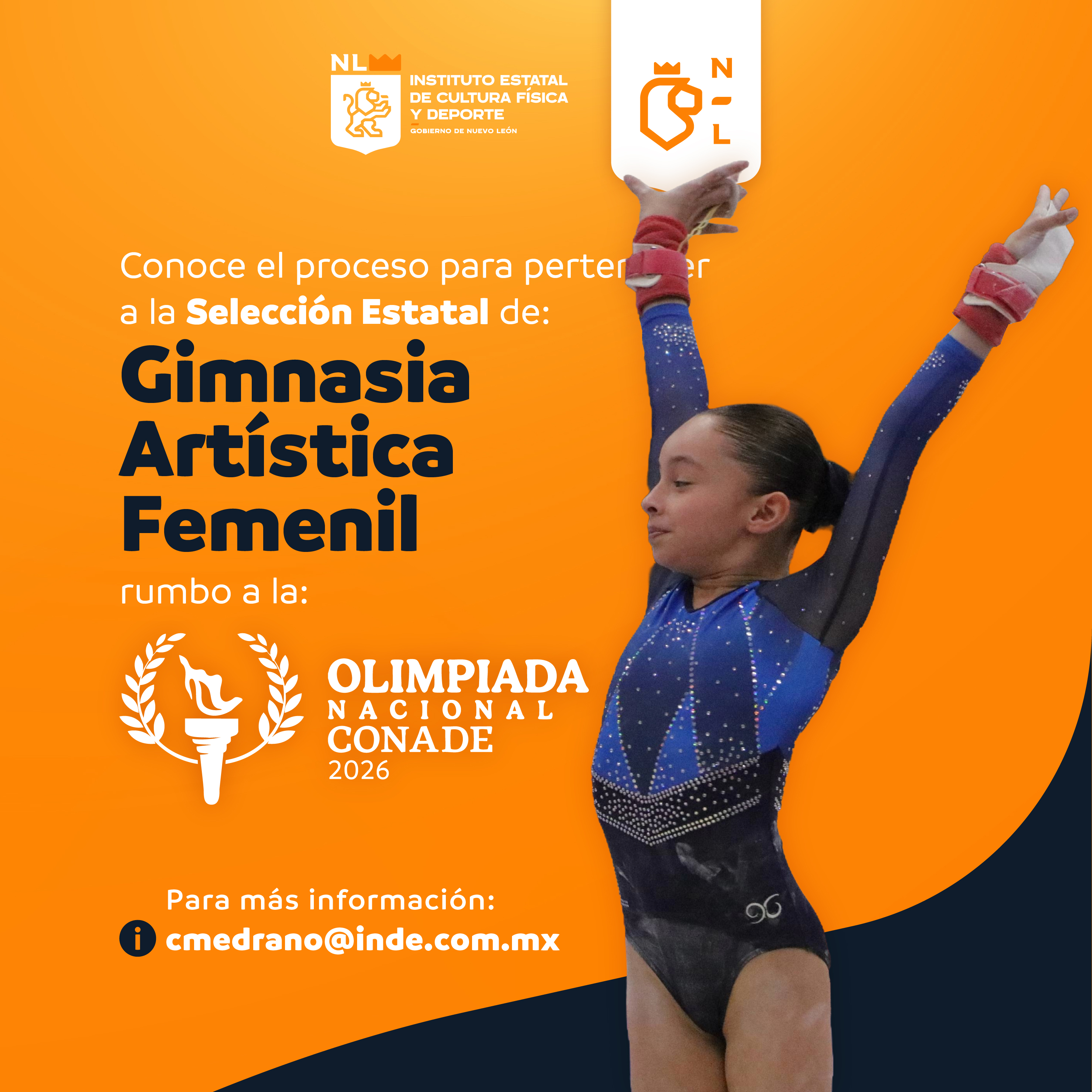 Proceso para pertenecer a la Selección Estatal de Gimnasia Artística Femenil rumbo a la Olimpiada Nacional CONADE 2026