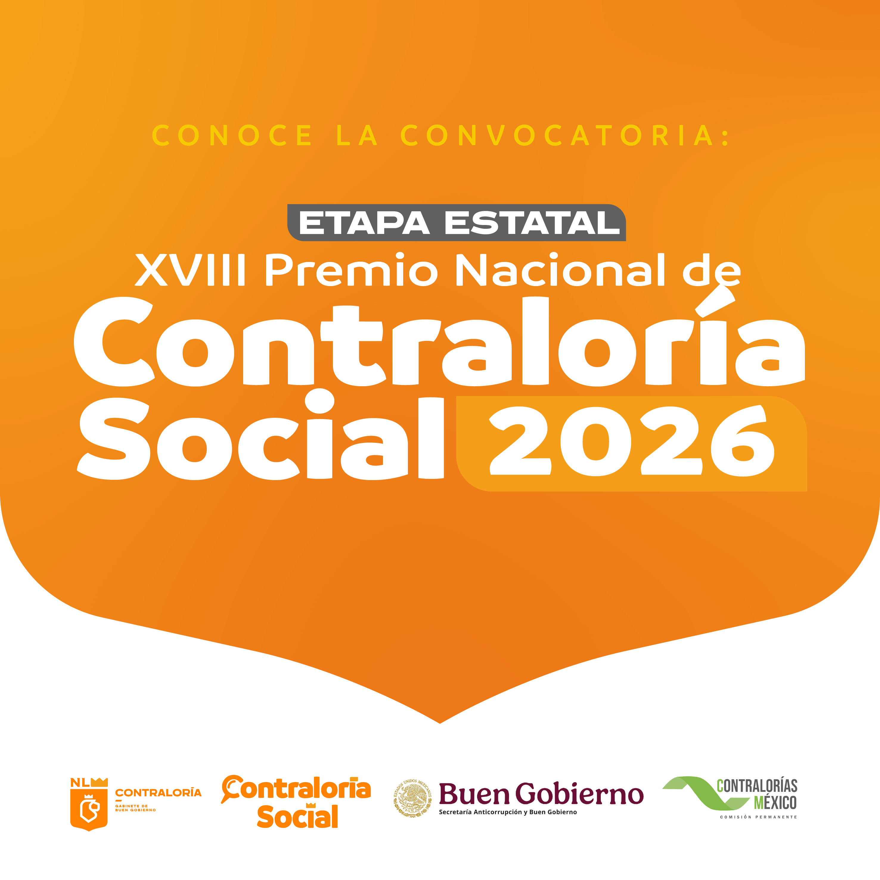 ETAPA ESTATAL: XVIII PREMIO NACIONAL DE CONTRALORÍA SOCIAL 2026