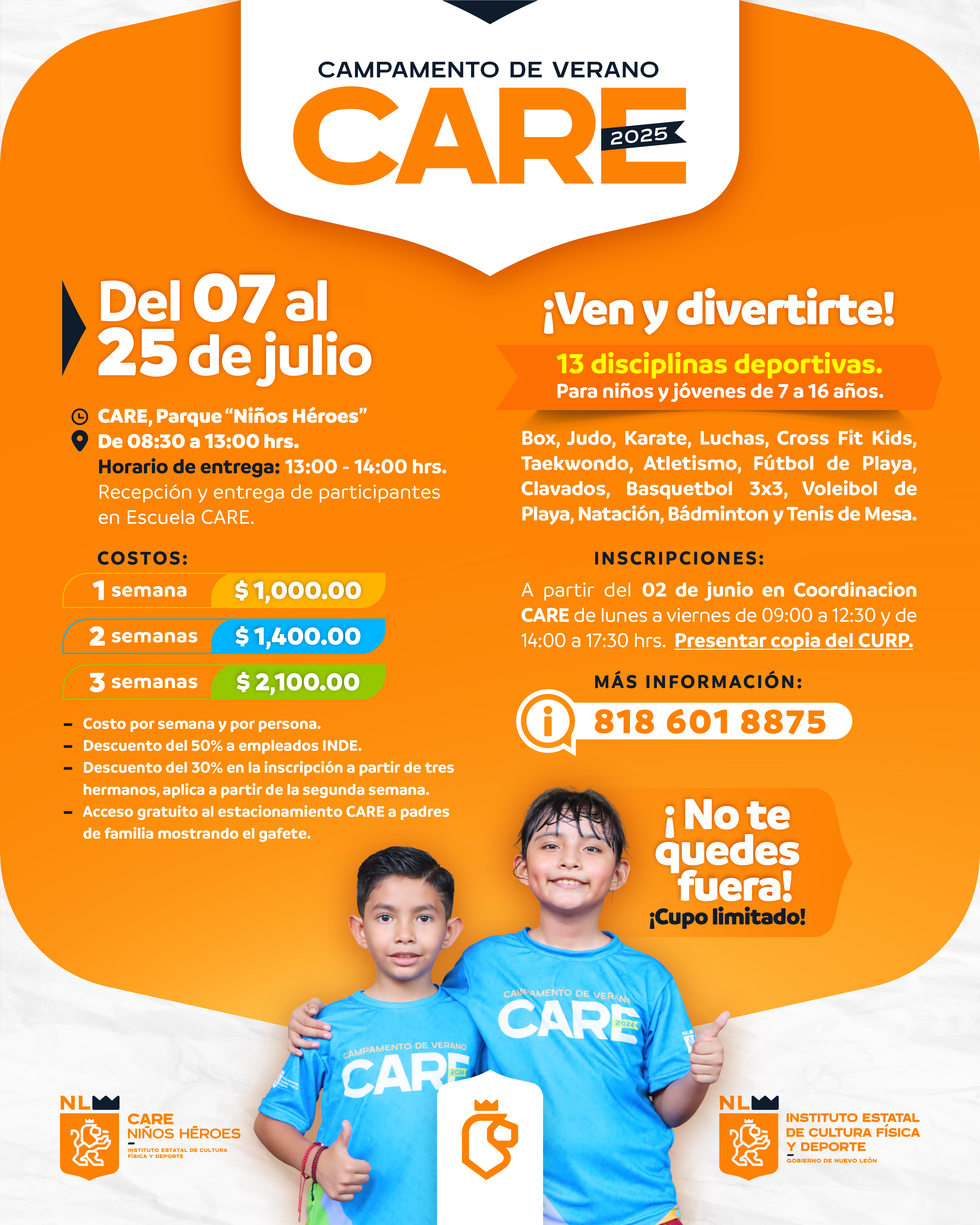 Imagen del evento Campamento de Verano CARE 2025