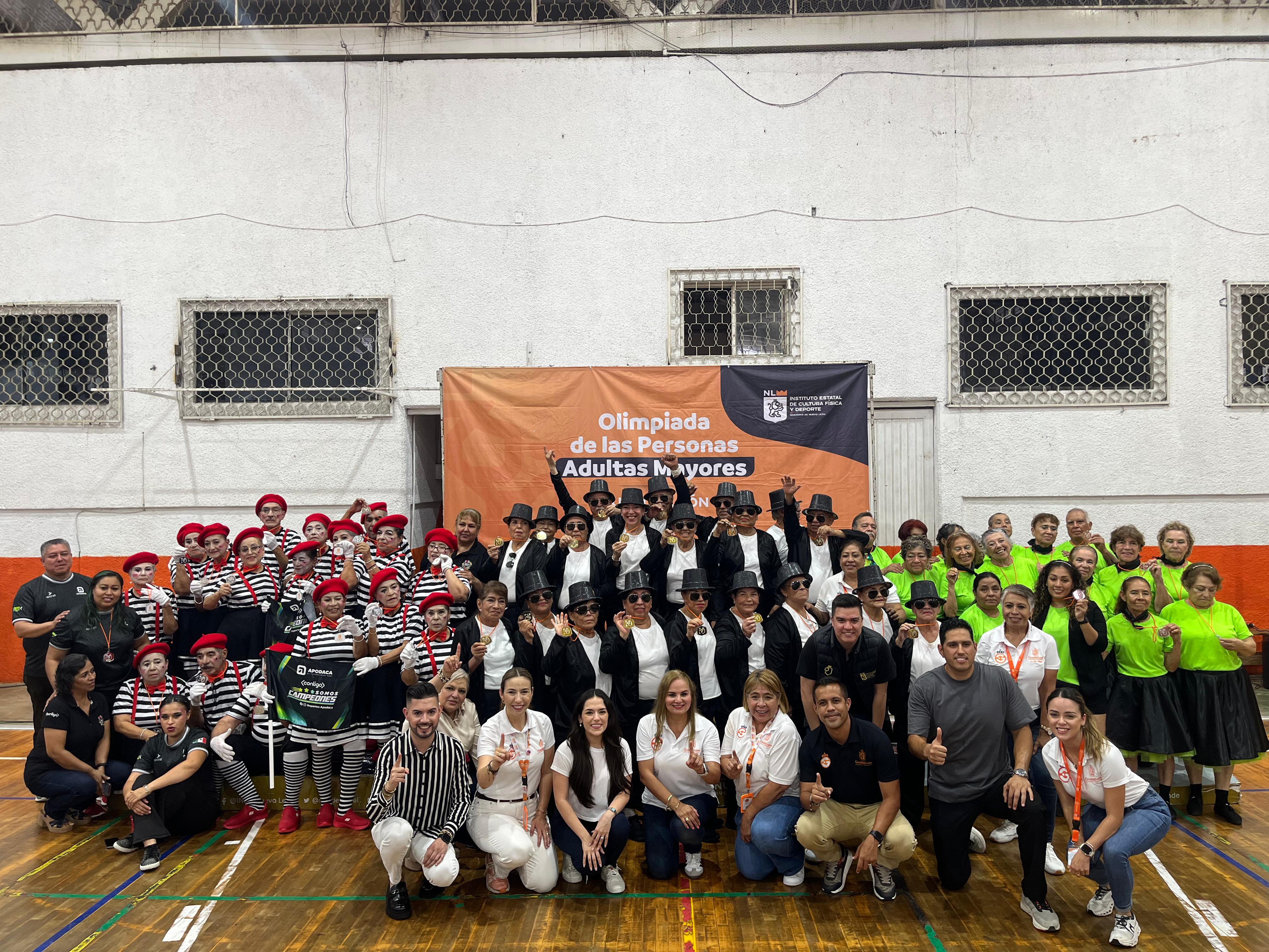 GUADALUPE Y MONTERREY LOGRAN PRIMER LUGAR EN TABLAS GIMNÁSTICAS EN LA “OLIMPIADA DE LAS PERSONAS ADULTAS MAYORES 2025”  