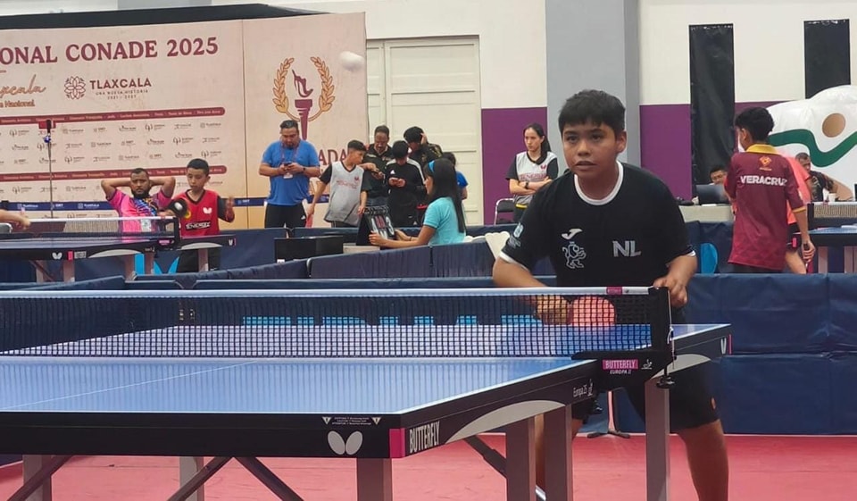 TENIS DE MESA DE NUEVO LEÓN AVANZA EN INDIVIDUAL EN LA OLIMPIADA NACIONAL CONADE 2025