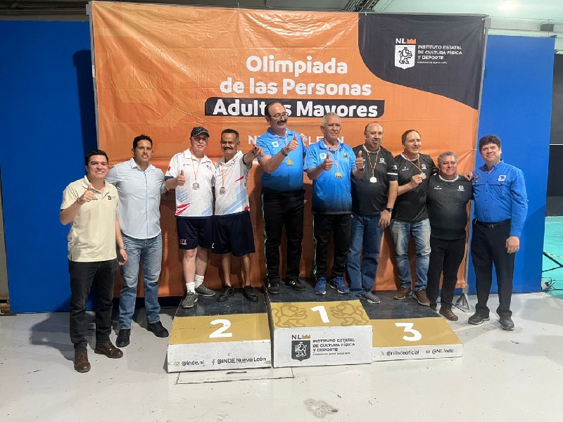 CADEREYTA, APODACA Y SAN PEDRO LIDERAN EL DOMINÓ, EN EL INICIÓ DE LA “OLIMPIADA DE LAS PERSONAS ADULTAS MAYORES 2025”