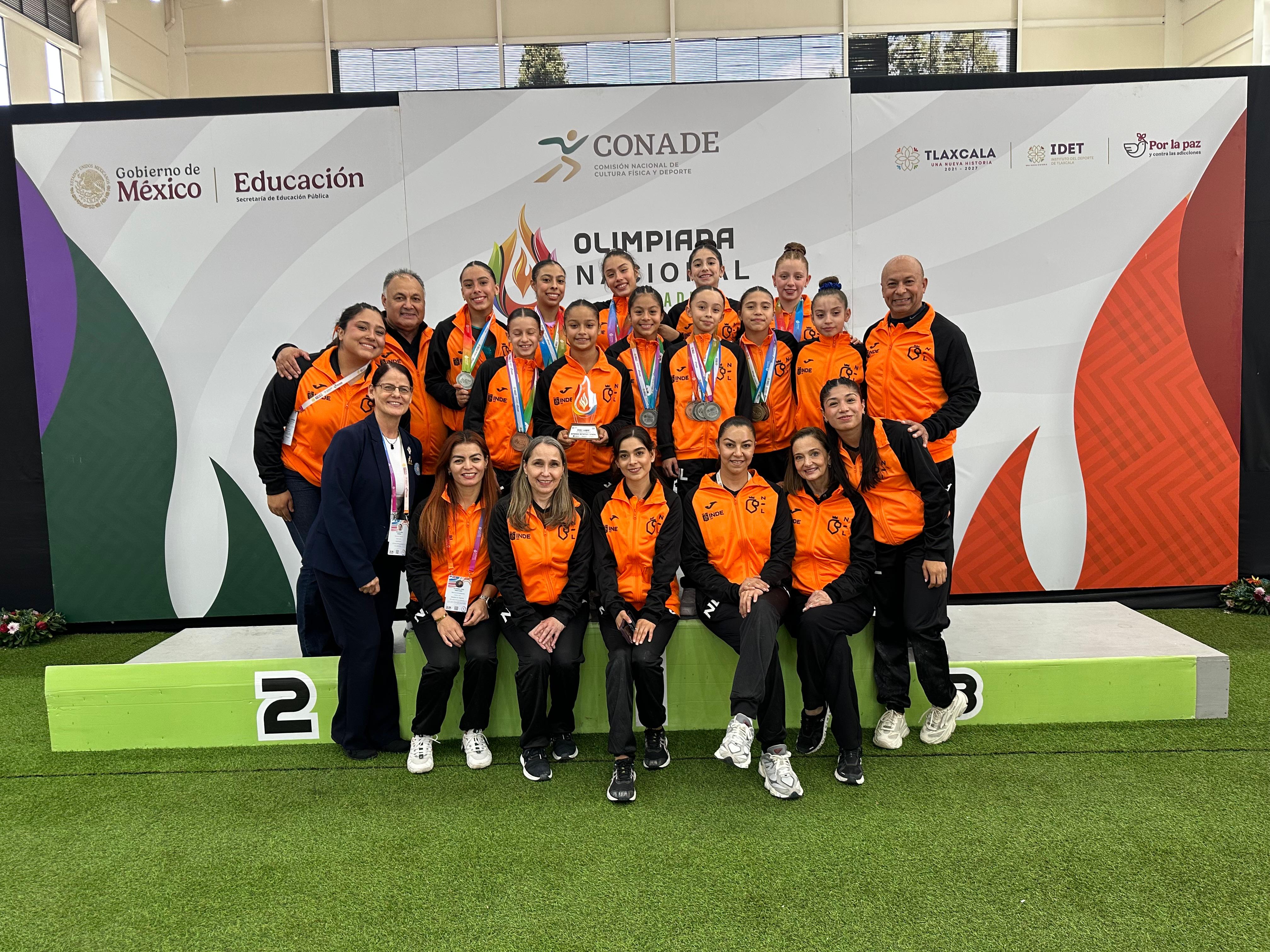 NUEVO LEÓN SUBCAMPEÓN NACIONAL EN GIMNASIA ARTÍSTICA FEMENIL DE LA ON CONADE 2026