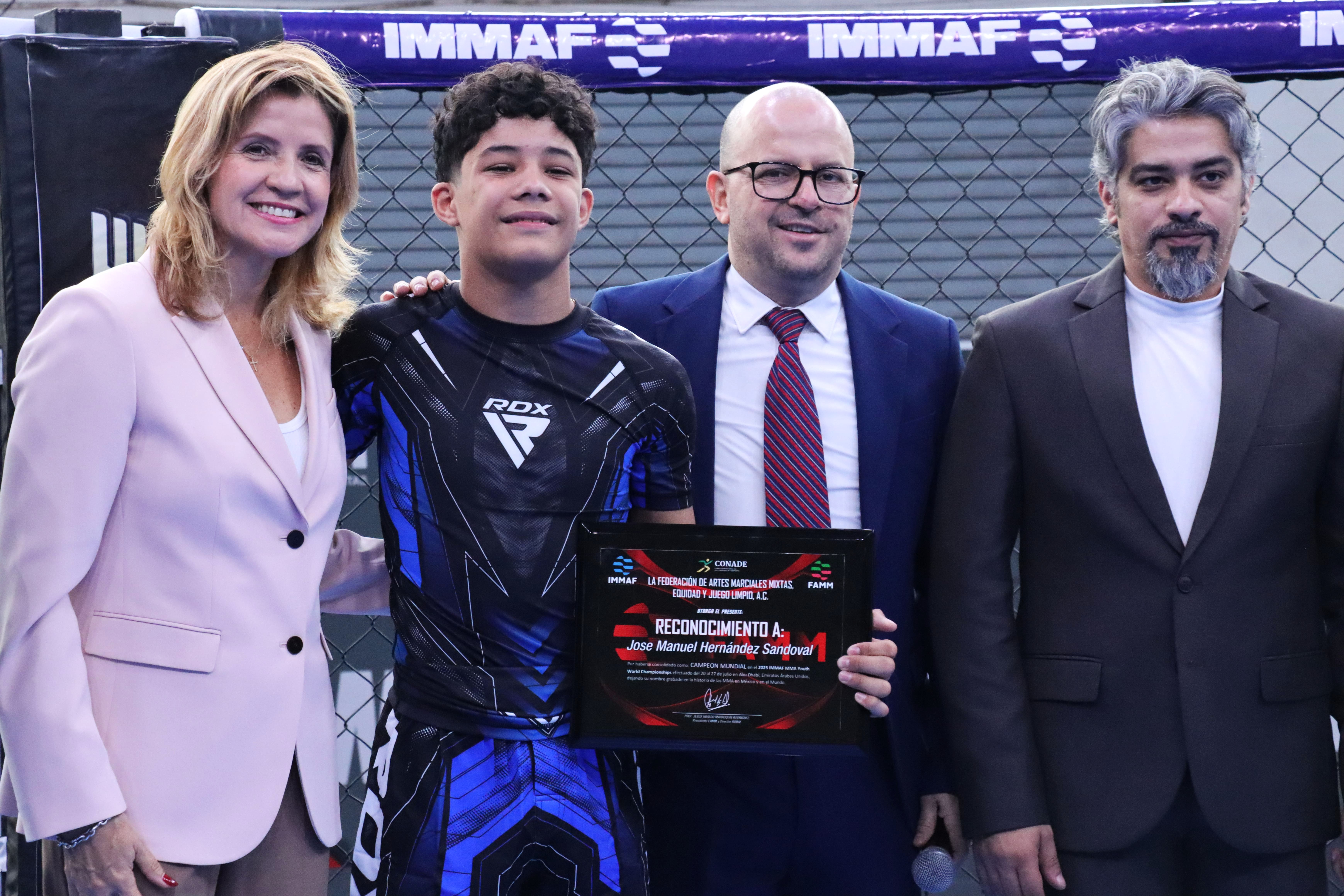 INAUGURAN CAMPEONATO PANAMERICANO DE ARTES MARCIALES MIXTAS 2025 EN GIMNASIO NUEVO LEÓN UNIDO