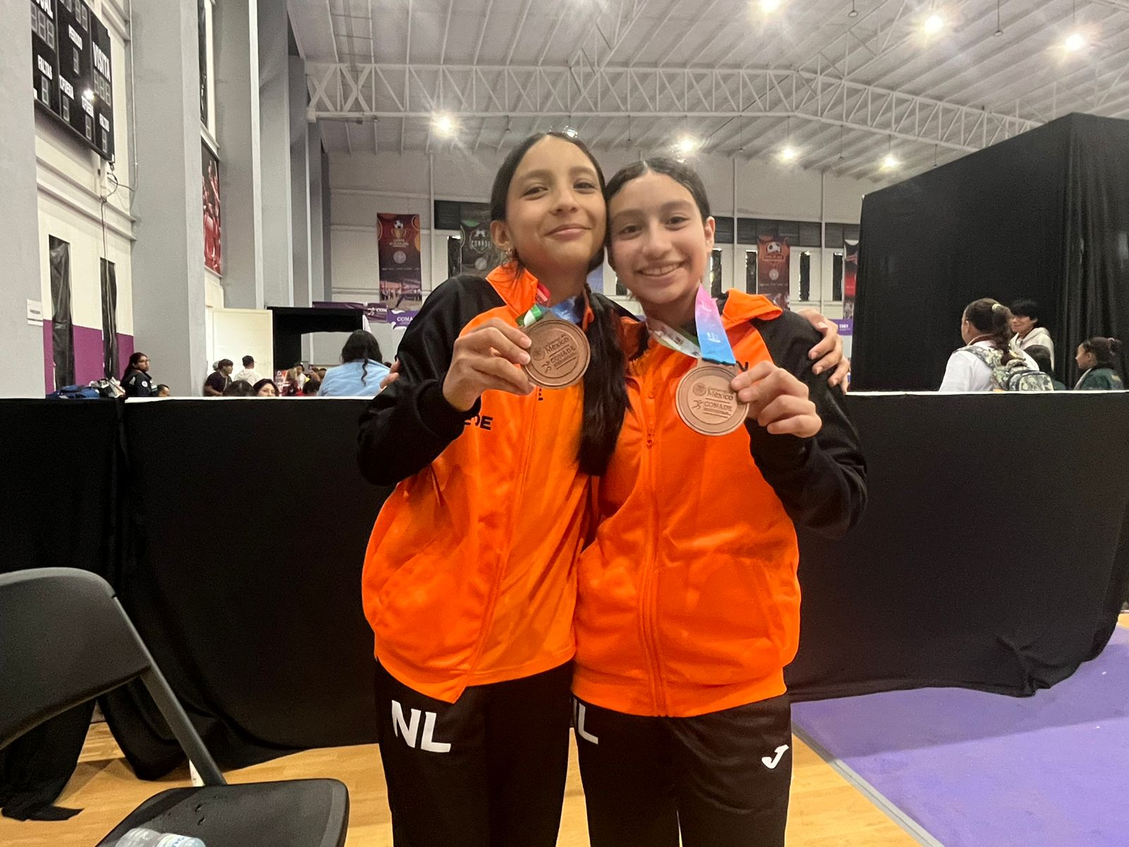 SUBE SNL AL PODIO EN MODALIDAD SINCRONIZADO DE LA GIMNASIA DE TRAMPOLÍN EN ON CONADE 2026. 