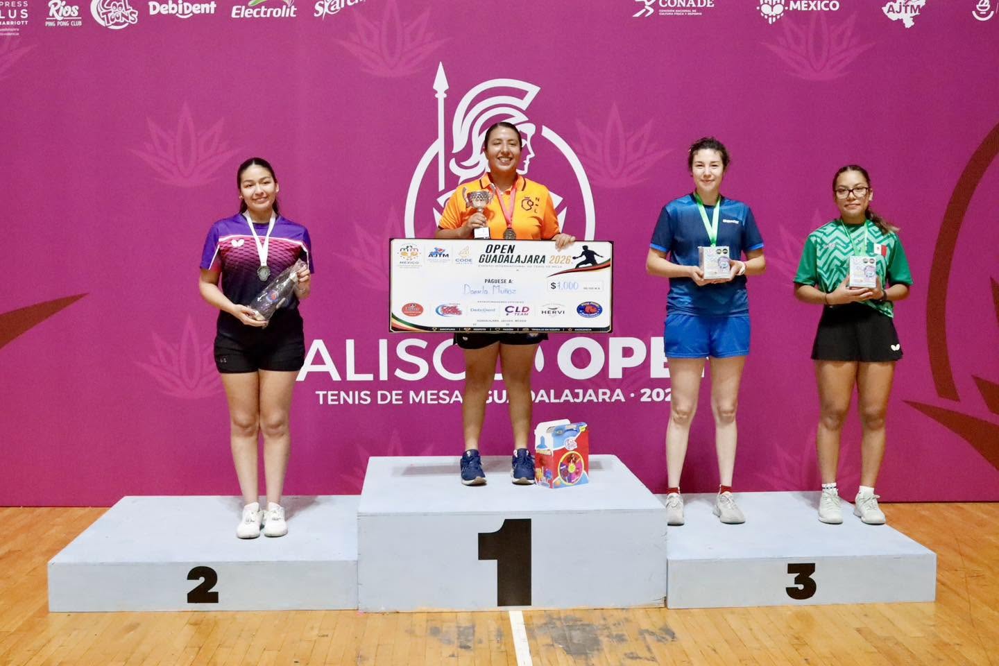 SE CORONA MÓNICA DANIELA MUÑOZ MIRAMONTES EN EL JALISCO OPEN DE TENIS DE MESA 2026 